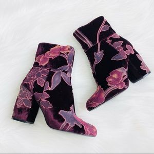Steve Madden Elissa Velvet Floral Bootie